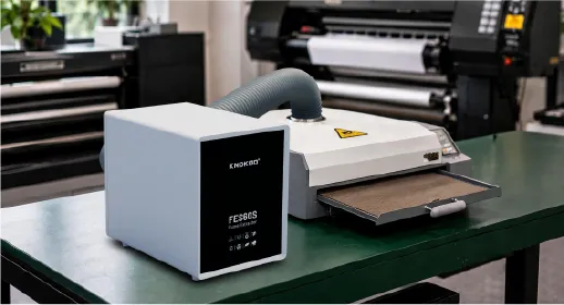 Smoke filtration for small DTF printers